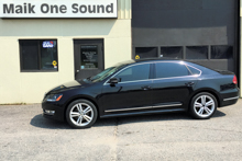 2015 Volkswagen Passat with professional window tint in North Bay
